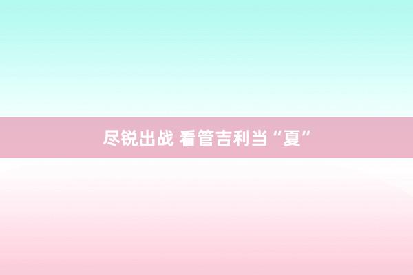 尽锐出战 看管吉利当“夏”