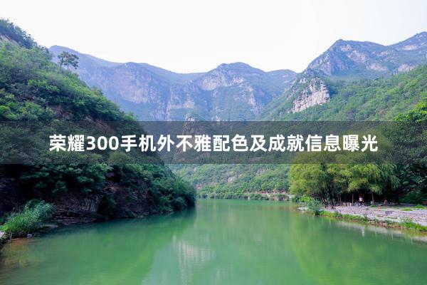 荣耀300手机外不雅配色及成就信息曝光